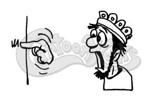 King Belshazzar Sees The Writing On The Wall