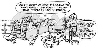 Animals Exercising On The Ark